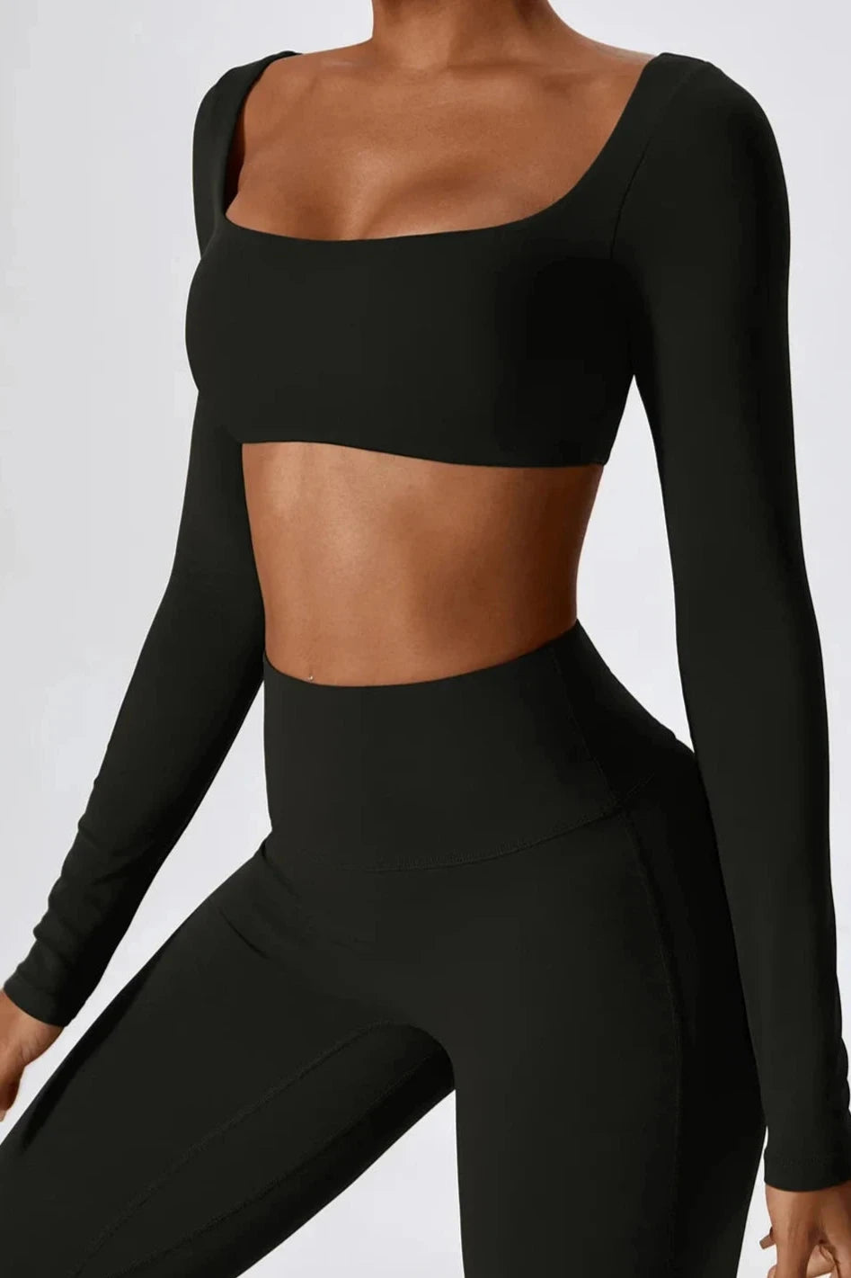 Flared Radiance Set Long Sleeve - Onyx Black