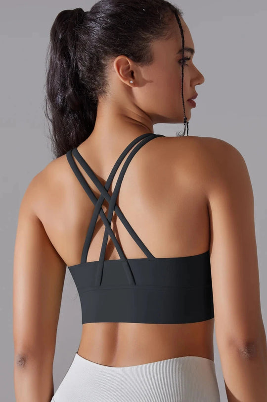 Flex Grid Sport Bra - Onyx Black