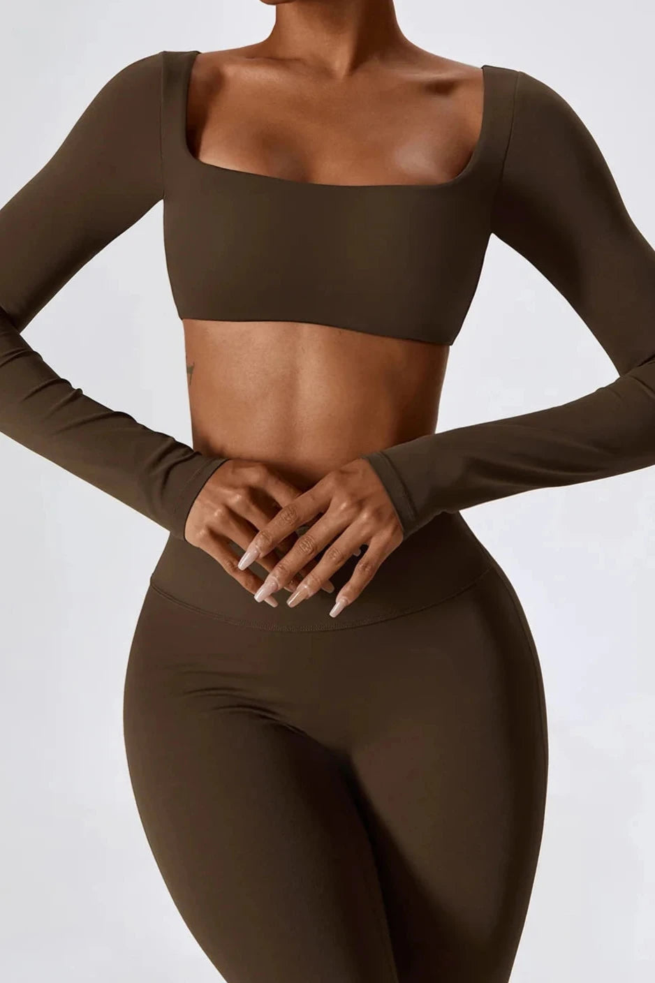 Flared Radiance Set Long Sleeve - Ember Brown