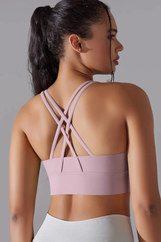 Flex Grid Sport Bra - Rose Pink