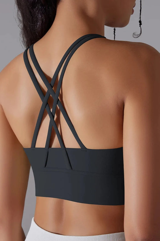 Flex Grid Sport Bra - Onyx Black